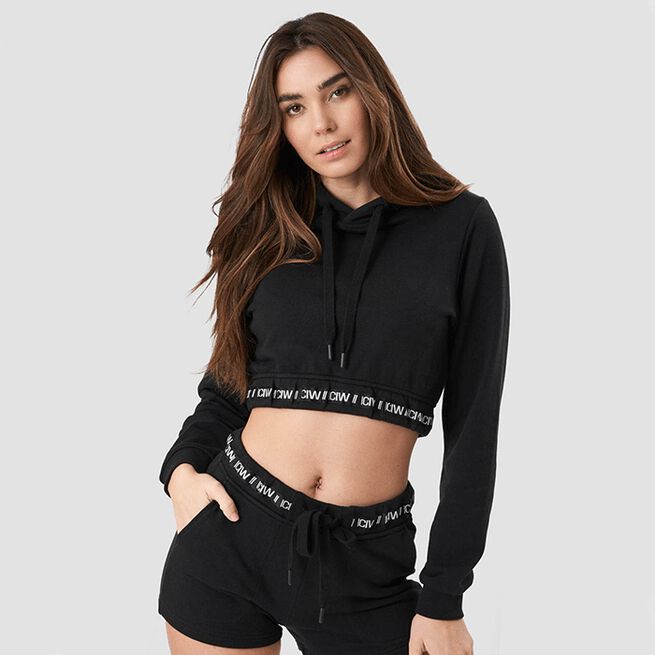ICIW Chill Out Cropped Hoodie Black