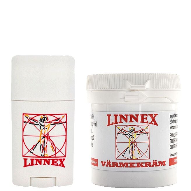 Linnex Stick, 50 g + Värmekräm, Burk, 100 ml 