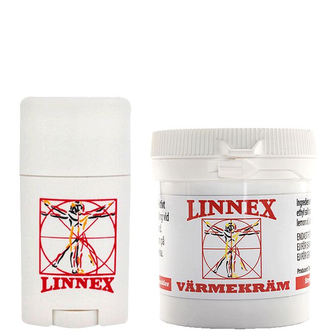 Linnex Stick Liniment 50 g + Värmekräm Burk 100 ml