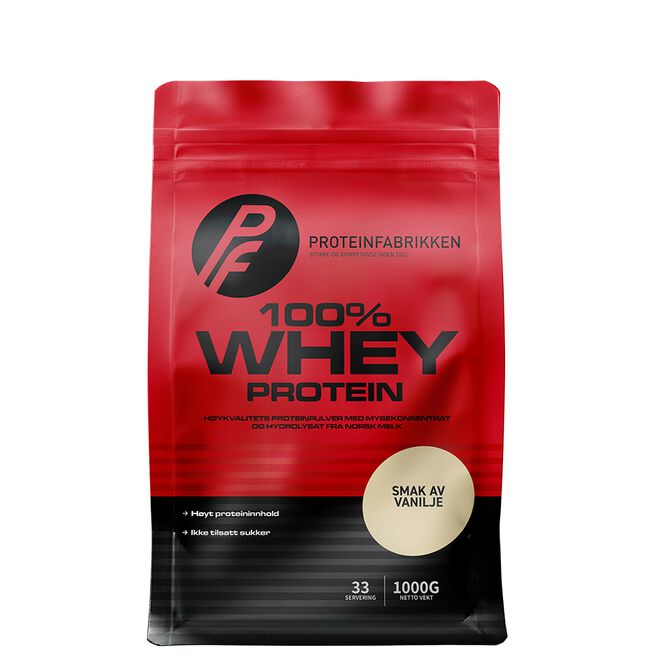 Whey 100%, 1 kg Vanilje
