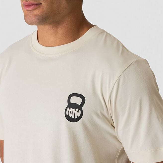 Everyday T-shirt Print Beige