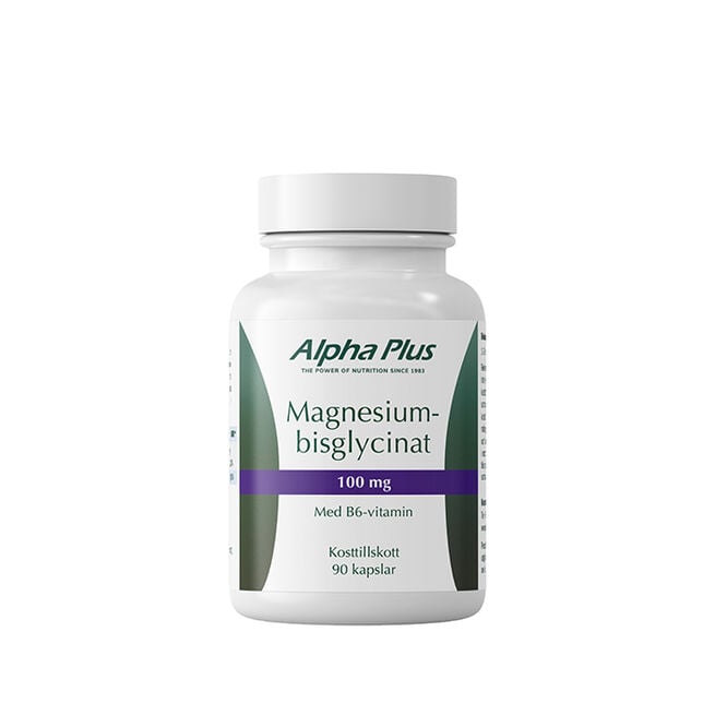 Magnesiumbisglycinat 100mg 90 kapslar