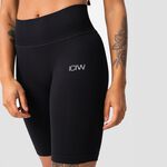 ICANIWILL Ribbed Define Seamless Biker Shorts, Black