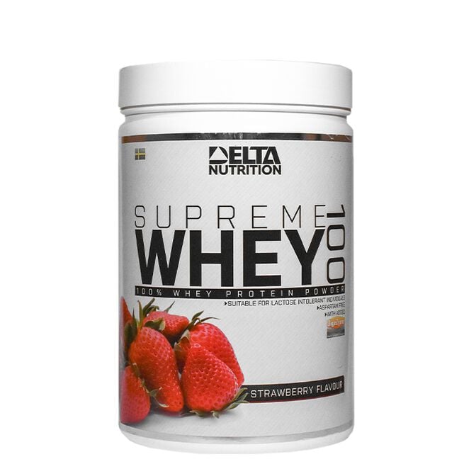 Supreme Whey 100 Vassleprotein 900 g Strawberry