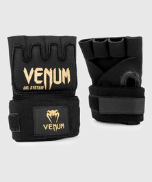 Venum Kontact Gel Glove Wraps Black/Gold, L  Kontact Gel Handskar Svart Guld