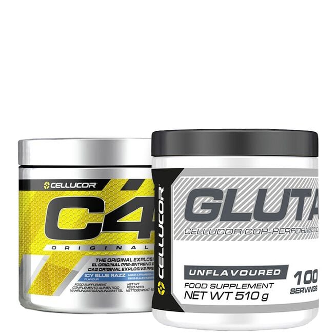 C4 PWO 30 portioner + COR-Performance Glutamine 510 g