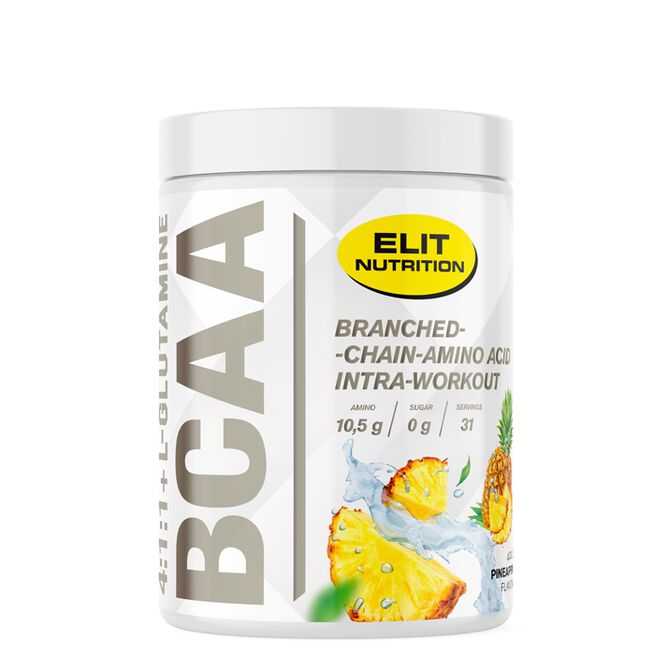 ELIT BCAA 4:1:1 + L-glutamine, 400 g, Pineapple