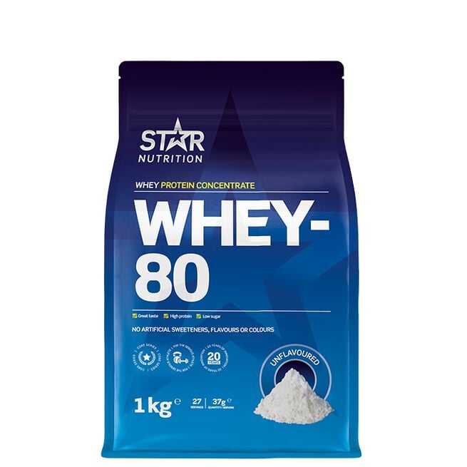 Whey-80 Vassleprotein 1 kg Naturell