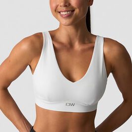 Essential Mid Support Sports Bra, White, L  Essential Sport-BH Vit