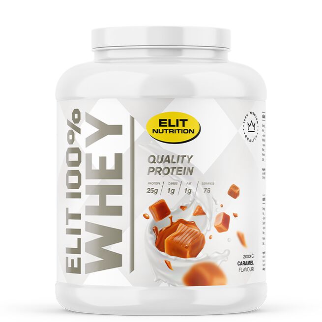 ELIT 100% Whey Vassleprotein 2000 g Caramel