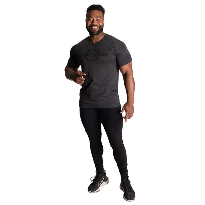 Recruit Tee, Dark Grey Melange