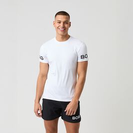 Borg T-shirt, Brilliant White, L  Borg T-shirt Vit