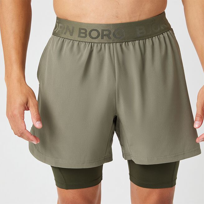 Borg 2 in 1 Shorts Grön