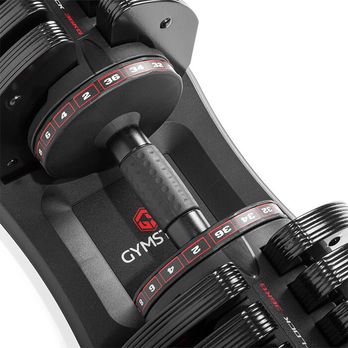 Gymstick Quick-Lock Justerbar Hantel 36 kg