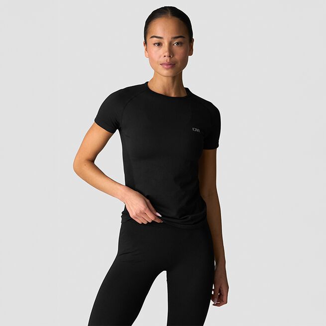Seamless T-shirt Svart