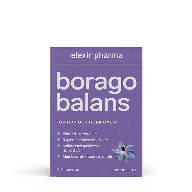 Borago Hud & Hormoner 72 kapslar