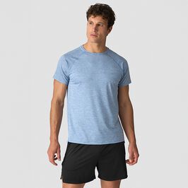 Training Mesh T-shirt, Light Metal Blue Melange, L  Träning Mesh T-shirt Blå
