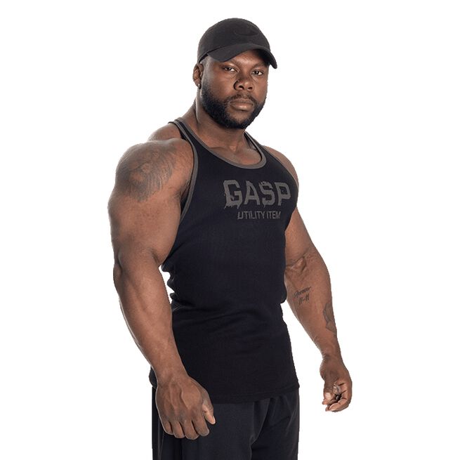 Ribbed T-back, Black