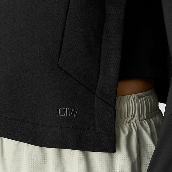 Mirage Sleeveless Hoodie Wmn, Black