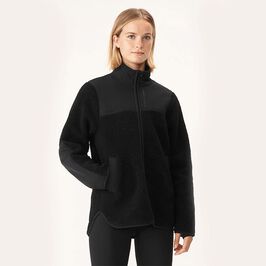 Röhnisch Phoebe Pile Jacket, Black Phoebe Pilejacka Svart