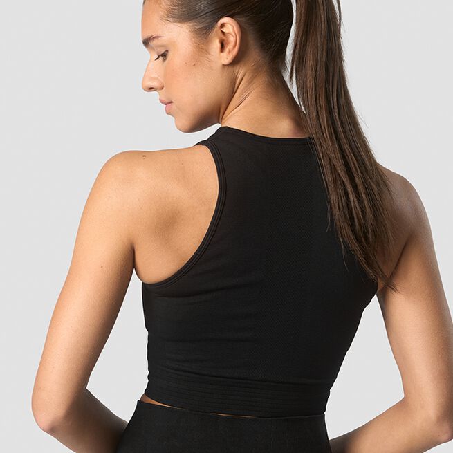 Define Seamless Cropped Linne Svart