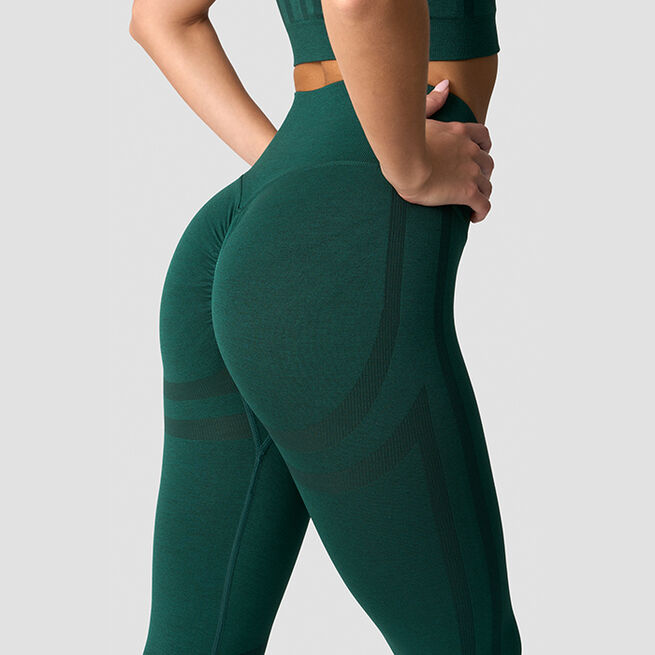 Rush Seamless Tights Mörkgrön