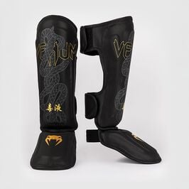 Venum Serpenti Shinguards Black/Silver/Gold, L  Serpenti Benskydd Svart Silver Guld