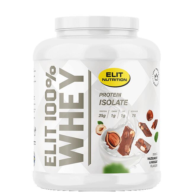 ELIT 100% Whey Vassleprotein 900 g Hazelnut & Nougat