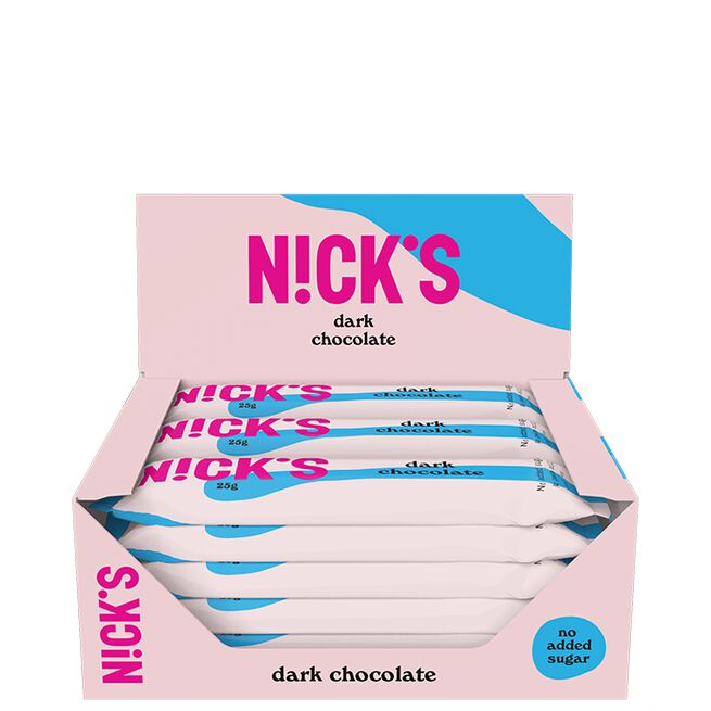 15 x NICKS Chokladbars 25 g Dark Chocolate