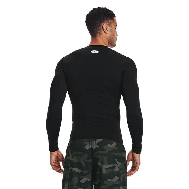 UA HG Armour Comp LS, Black