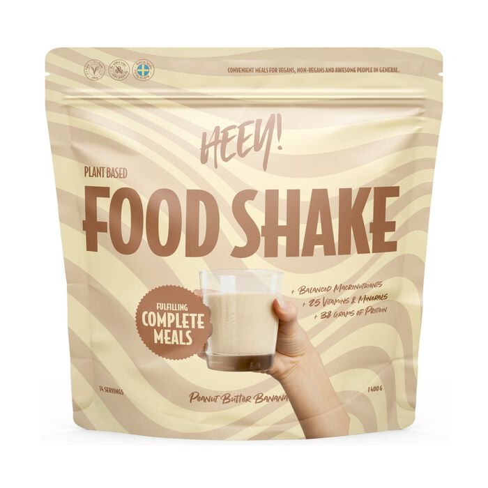 Vegansk Food Shake M&aring;ltidsers&auml;ttning 1400 g Jordn&ouml;tssm&ouml;r Banan