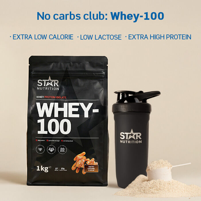 Whey-100 Vassleprotein 1 kg Salted Caramel