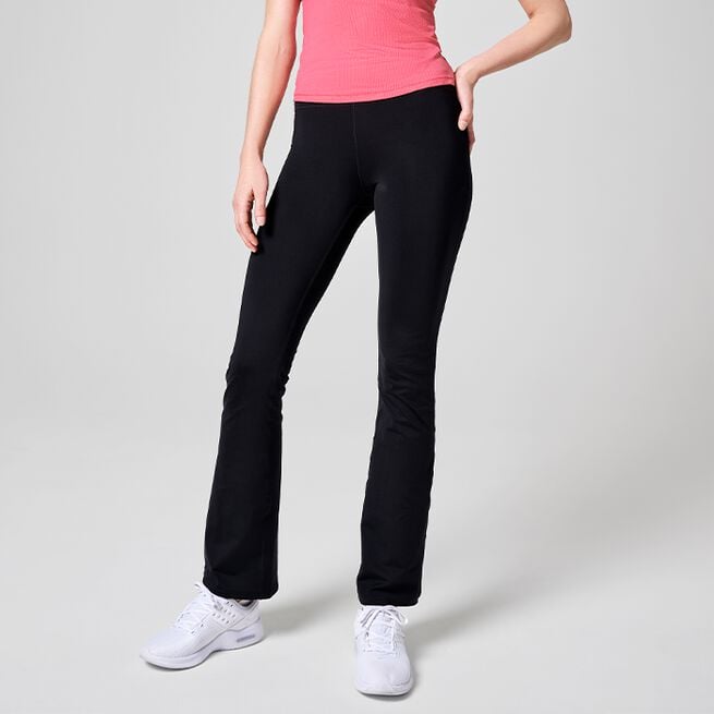 Flare High Waist Pant, Black
