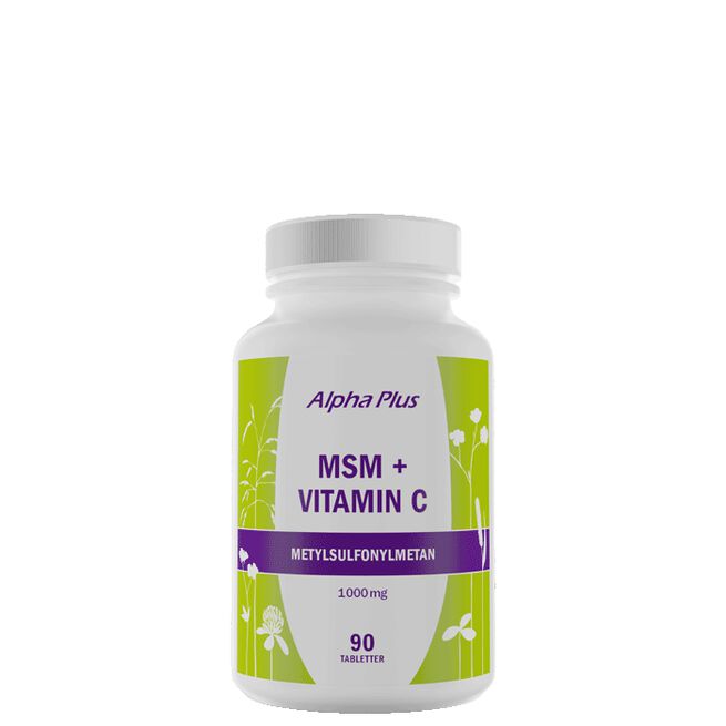 MSM + Vitamin C, 90 tabletter 