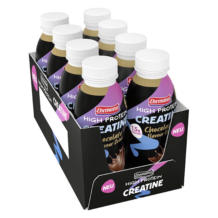 8 x Ehrmann High Protein Creatine Drink 330 ml Chocolate Chocolate