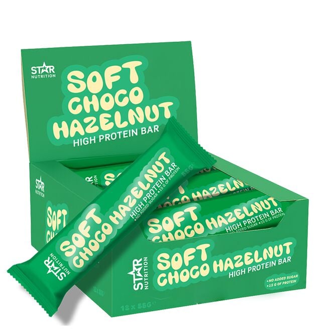 12 x Soft Proteinbar 55 g Soft Choco Hazelnut