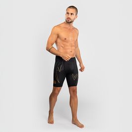 Venum Serpenti Vale Tudo Shorts Black/Silver/Gold, L  Serpenti Vale Tudo-Shorts Svart Silver Guld