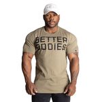 Better Bodies Basic Tapered Tee, Washed Green/Black