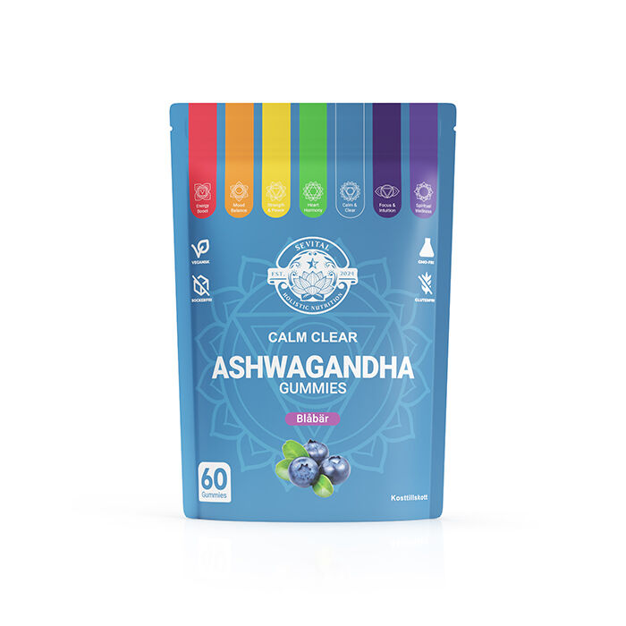 Ashwagandha Gummies 60 st Bl&aring;b&auml;r
