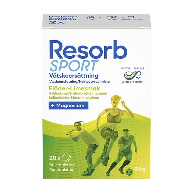 Sport Fläder-Limesmak 20 st brustabletter