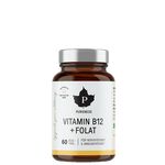Vitamin B12 + Folat, Hallon,  60 sugtabletter 