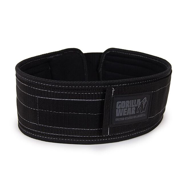 4 Inch Lyftarbälte Nylon Svart