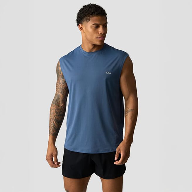 Stride Ärmlös T-shirt Blå