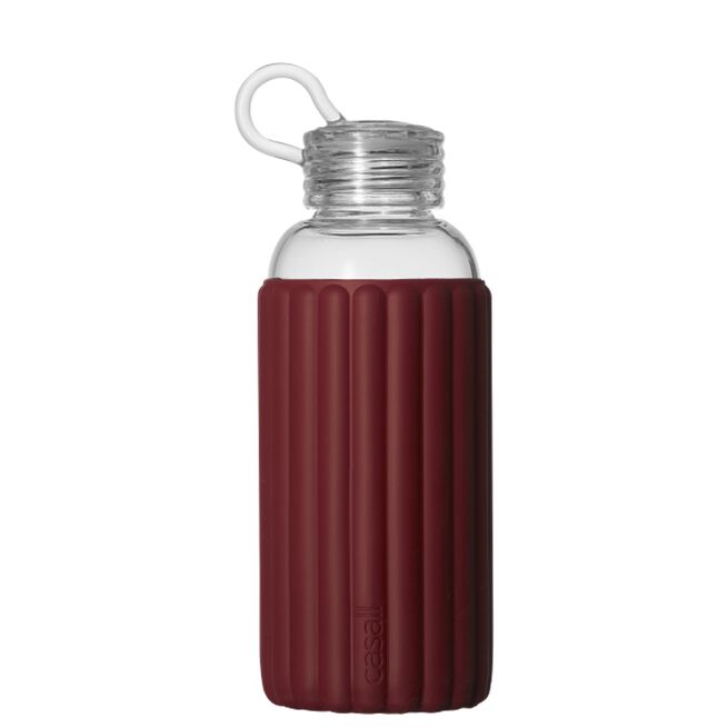 "Vattenflaska Glas 0,5 L Röd"