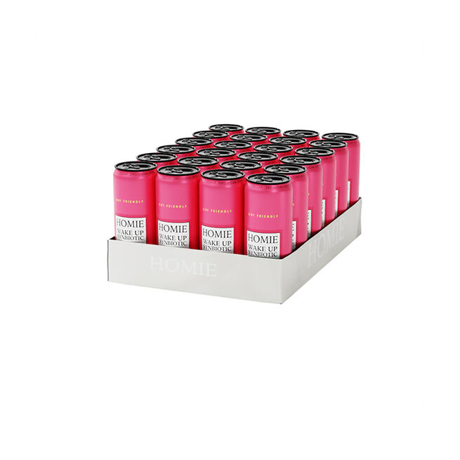 24 x Wake Up Synbiotic Funktionsdryck 330 ml Strawberry Lemonade