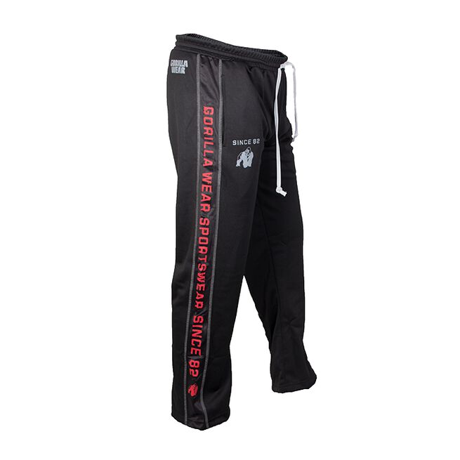 Functional Mesh Pants, Black/Red, S/M 