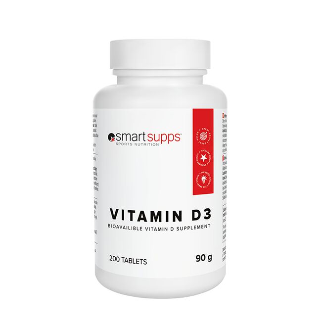 SmartSupps Vitamin D3, 200 tabs 