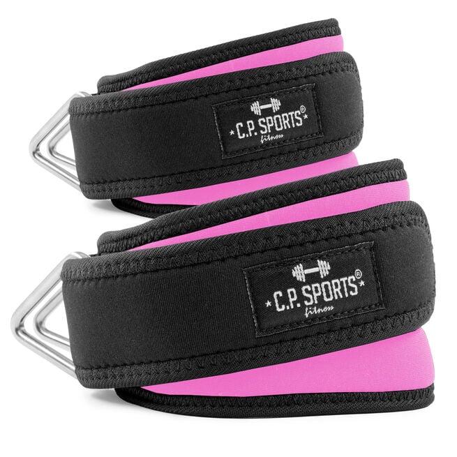 Premium Handled- och fotremmar par Rosa