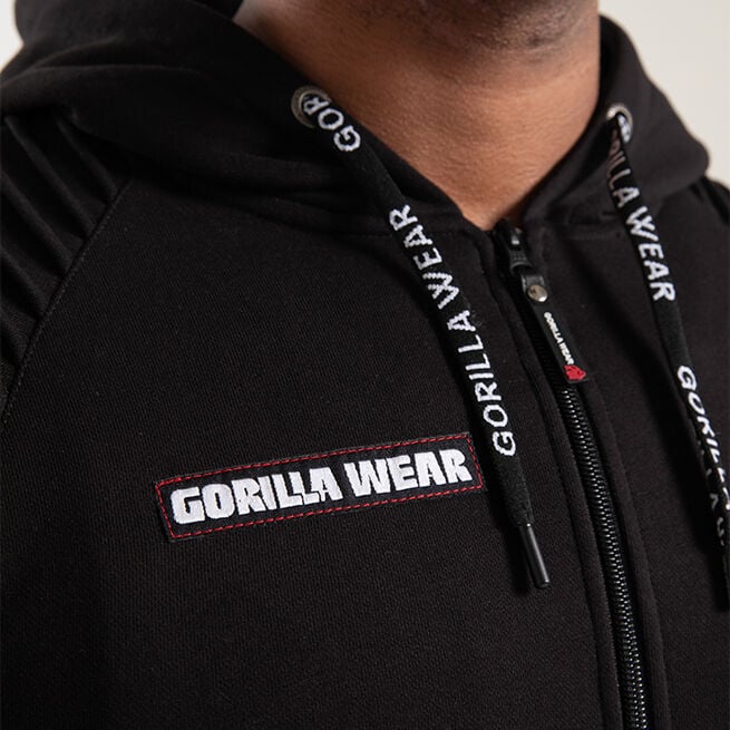 Gorilla Wear Georgia Zipped Hoodie, Black