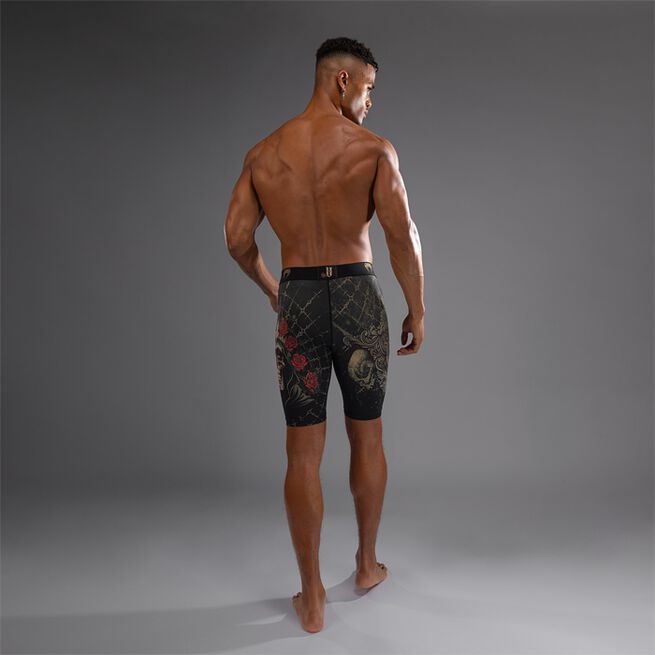 Santa Muerte 5.0 Vale Tudo Shorts Svart Guld